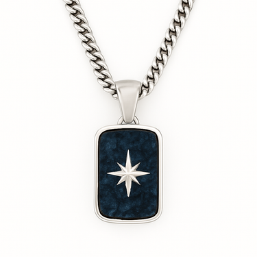 North Star Necklace - 950 Silver & Labradorite